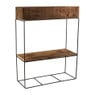 Recycle plantenbak kast met plankjes - 55x20x71cm