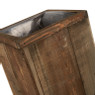 Plantenbak gerycled hout - 22x22x58cm