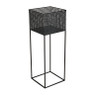 Plantenbak op voet metaal - 25x25x73 cm