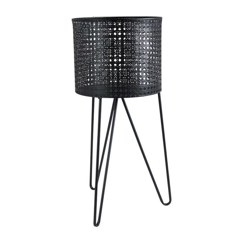 Plantenbak op pootjes - metaal - ø22.5x50 cm 