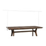 Verstelbare tafelklem - wit - 90x8.5x140-250 cm
