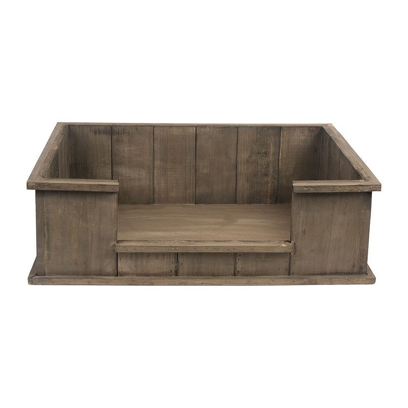 Hondenbed van steigerhout - 65x45 cm
