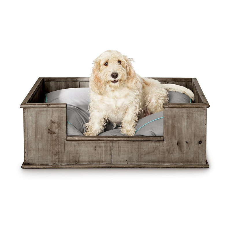 Hondenbed van steigerhout - 65x45 cm