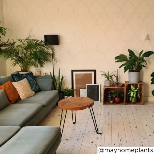 Bijzettafel inklapbaar - gerecycled hout - ø48x44 cm