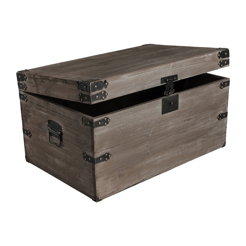 Sloophouten kist - 67x45x36 cm