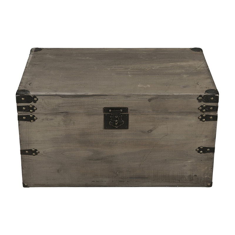 Sloophouten kist - 67x45x36 cm