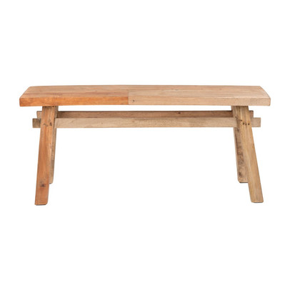 Bankje recycle Ubud - hout - 116 cm 