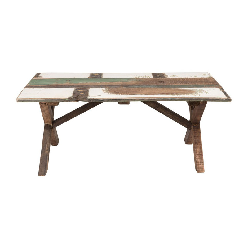 Salontafel recycle cross - 110x60x45 cm