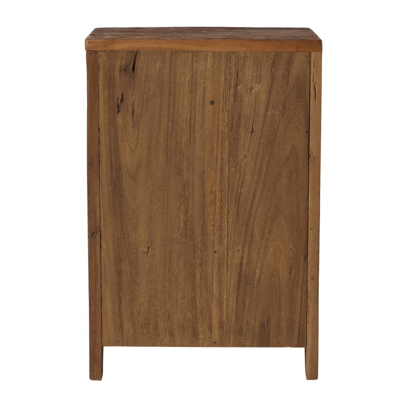 Kastje recycled hout - bruin - 