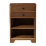 Kastje recycled hout - bruin - 