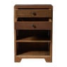 Kastje recycled hout - bruin - 