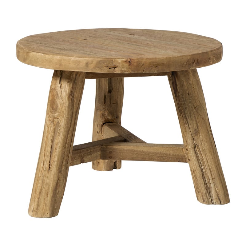 Bijzettafel recycled hout - bruin - 