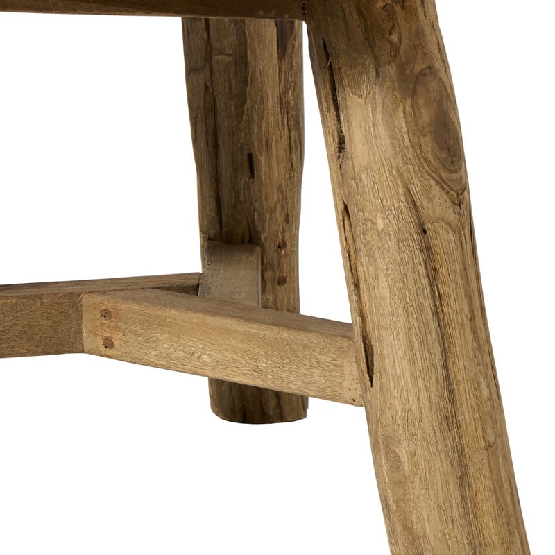 Bijzettafel recycled hout - bruin - 