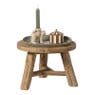 Bijzettafel recycled hout - bruin - 