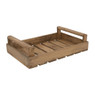 Tray met handvaten - recycled hout - 59x38x13 cm