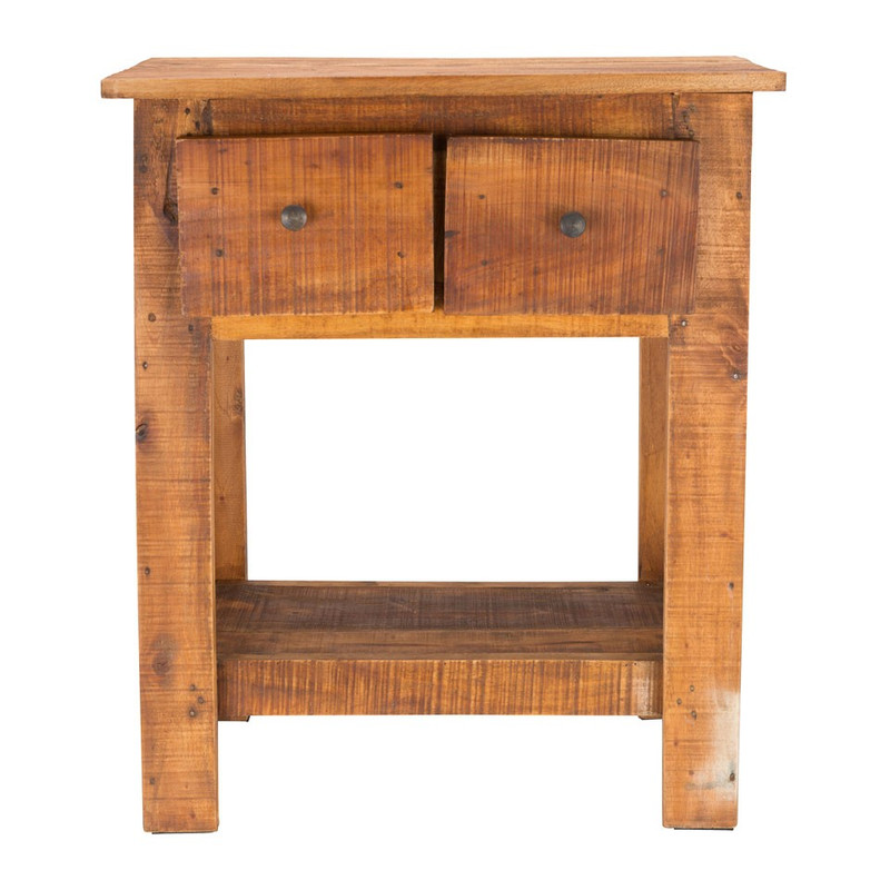 Recycle kastje twee lades 60x30x70cm