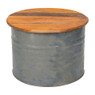 Recycle salontafel drum - rond - 62 cm