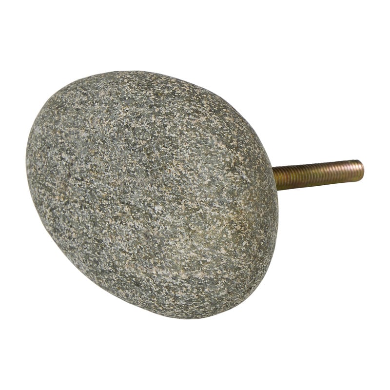 Deurknop steen - naturel - ø5 cm