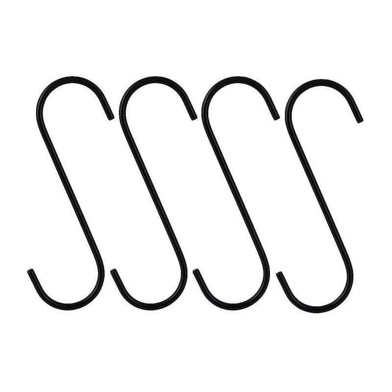 S haken - 14x4 cm - set van 4