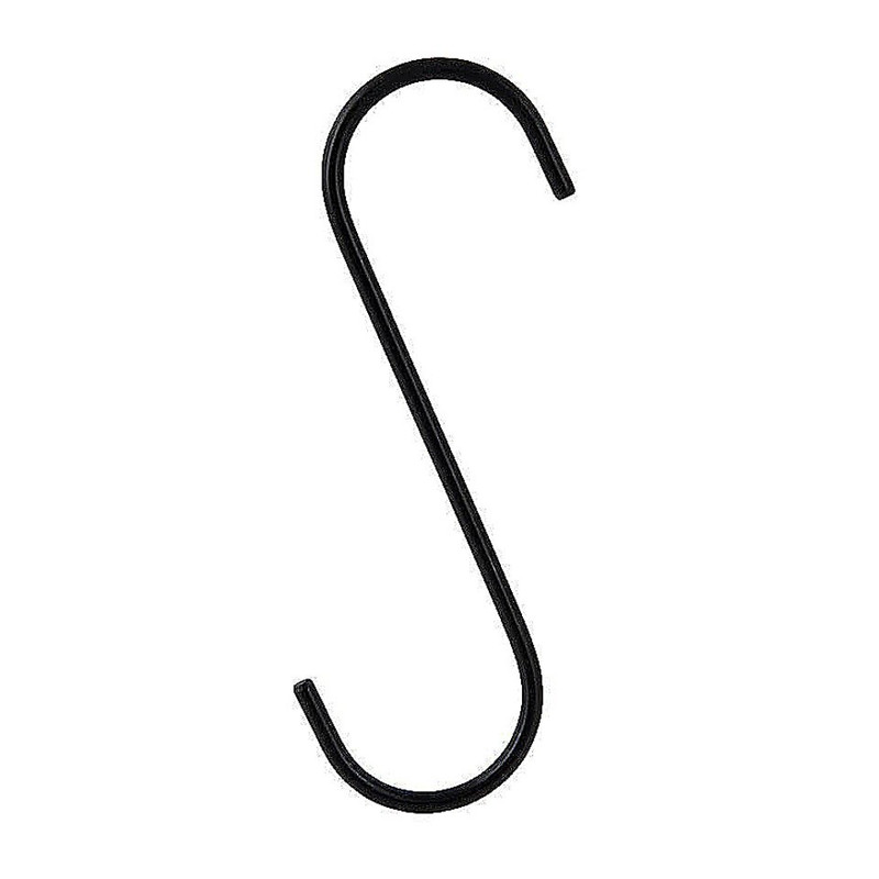 S haken - 14x4 cm - set van 4