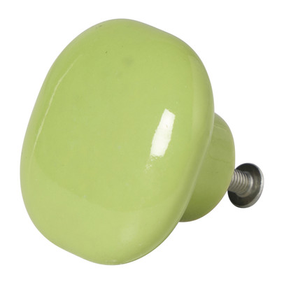 Deurknopje vierkant - groen - 3.8x3.8x2.7 cm