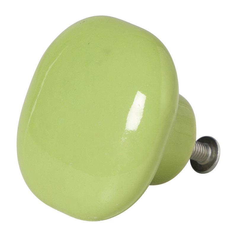 Deurknopje vierkant - groen - 3.8x3.8x2.7 cm