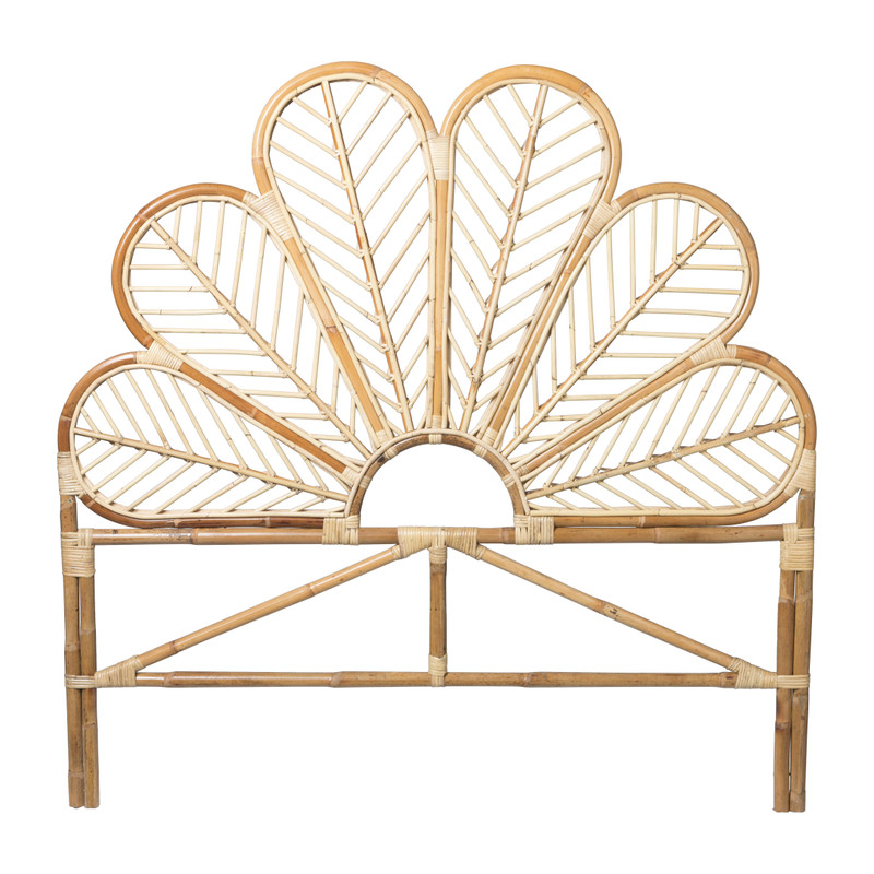 Lotus bed hoofdbord - 160 cm - naturel