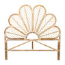 Lotus bed hoofdbord - 160 cm - naturel