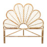 Lotus bed hoofdbord - 180 cm - naturel