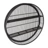 Wandkastje bamboe rond - zwart - ø75x12.5 cm