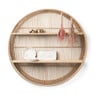 Wandkastje bamboe rond - ø75x12.5 cm