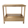 Rotan bijzettafel - rechthoek - 60x40x50 cm