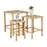 Bamboe bijzettafels - set van 3