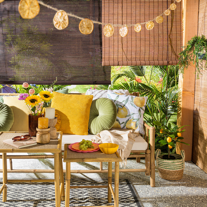 Bamboe bijzettafel - 40x40x49 cm