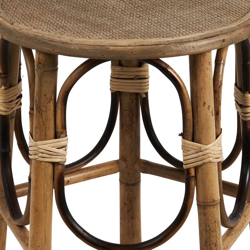 Bamboe bijzettafel rond - ø47x50 cm