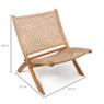 Rotan klapstoel Arjuno - 73x64x78 cm 