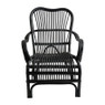 Rotan fauteuil bandung - zwart - 83x69x84 cm
