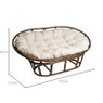 Rotan loungebank Mamasan - 175x113x84 cm 