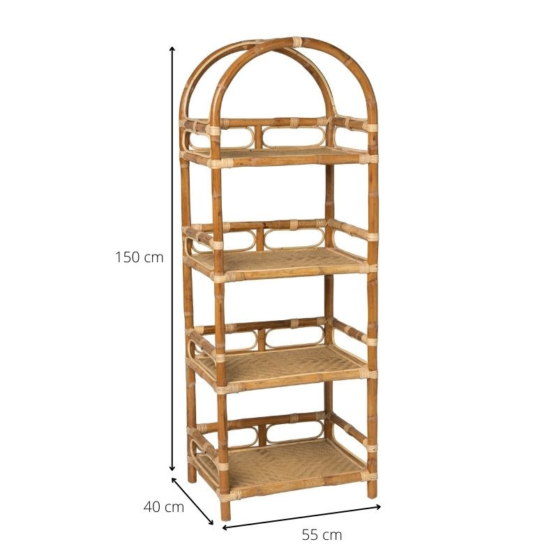 Rotan kast - naturel - 150x55x40 cm