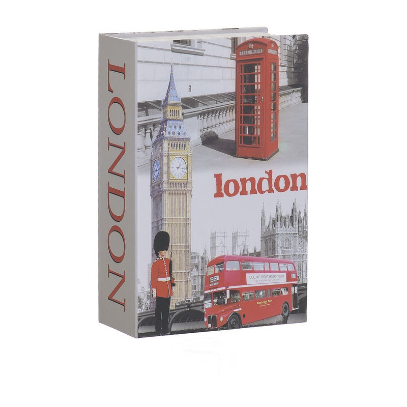Opbergboek met kluis London klein