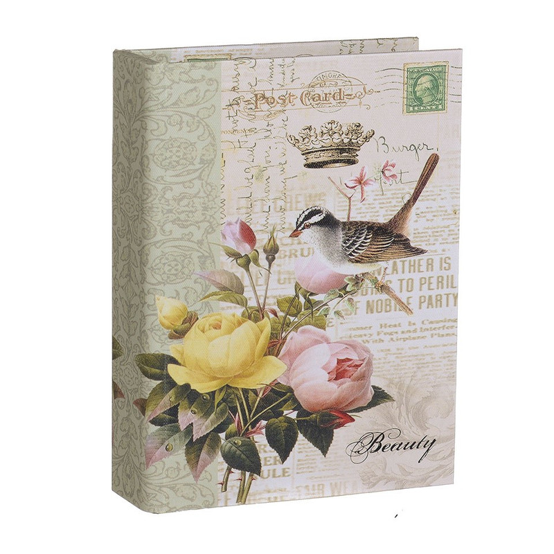 Opbergboek vogel wit middel