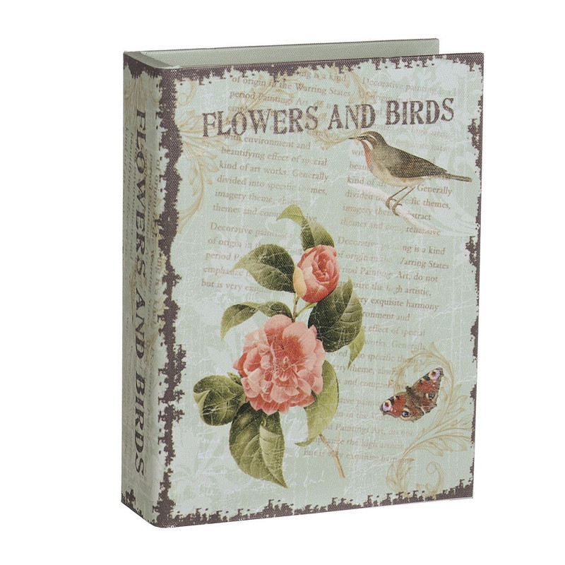 Opbergboek vogel groen middel