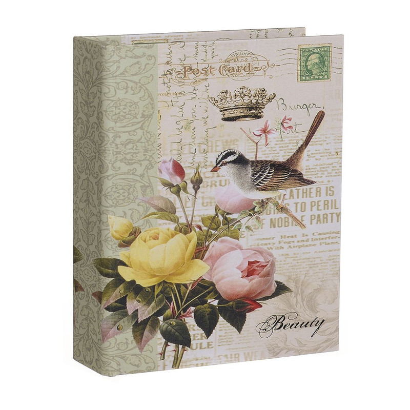 Opbergboek vogel wit groot