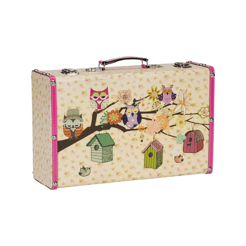Koffertje Carpe Diem boom/uil - Small