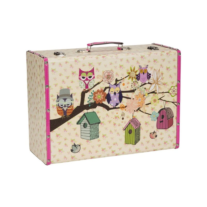 Koffertje Carpe Diem boom/uil - Large