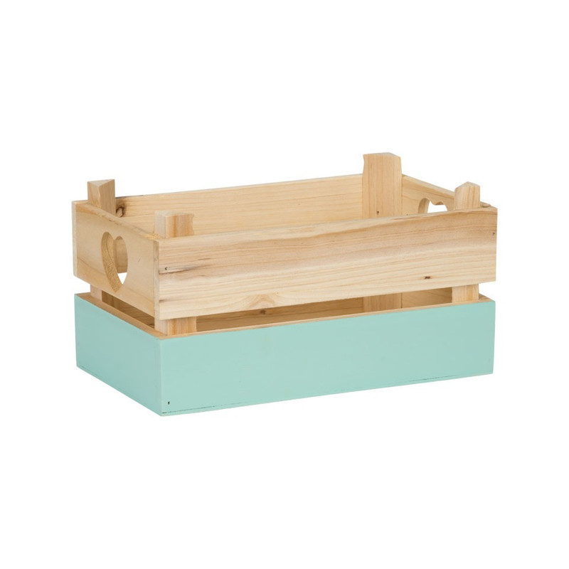 Kistje met blauwe dip - klein