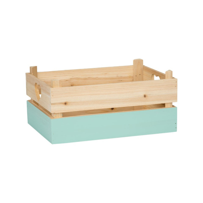 Kistje met blauwe dip - medium