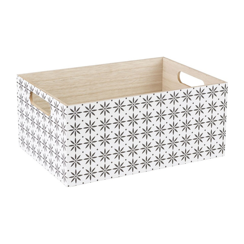 Kistje bloemen - 34x24 cm