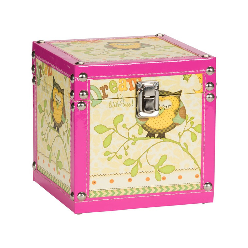 Kistje uiltje - 15 cm - geel 