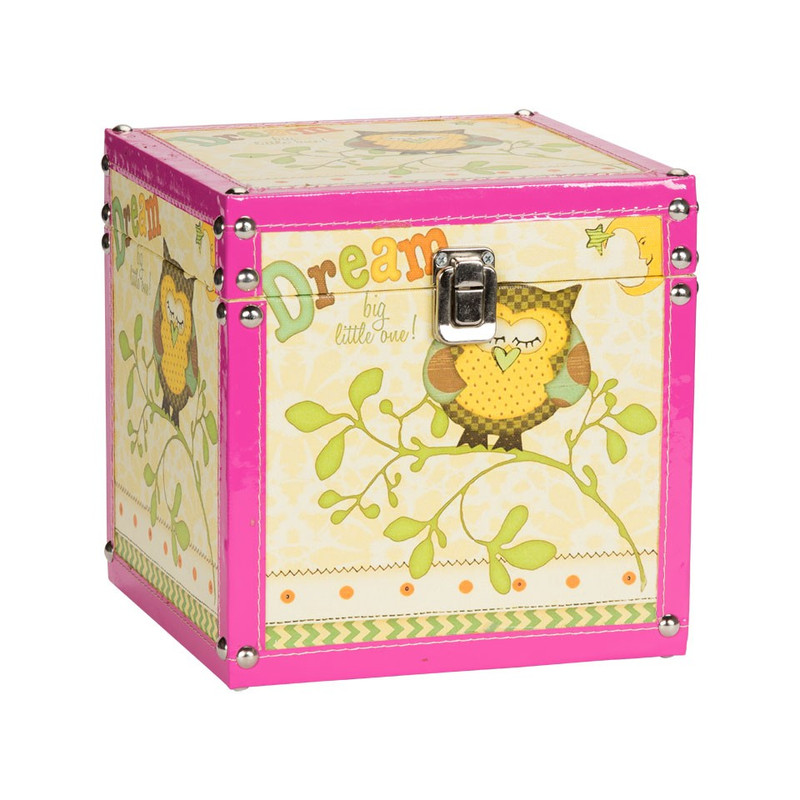 Kistje uiltje - 20 cm - geel 